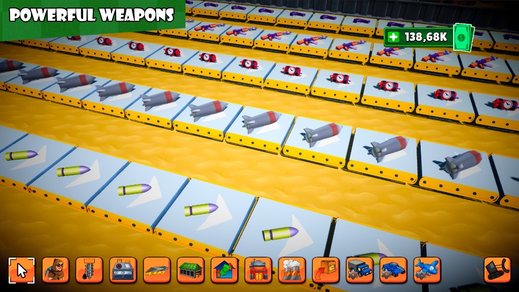 Gunsmith — factory base and vehicle assembly screenshot